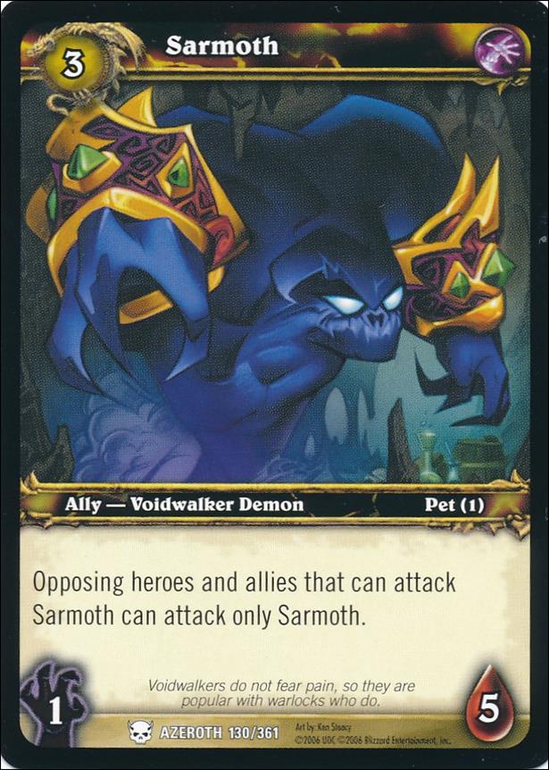World of Warcraft: Heroes of Azeroth (Base Set) card 130 Sarmoth