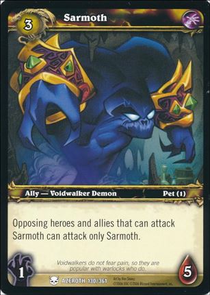 World of Warcraft: Heroes of Azeroth (Base Set) card 130 Sarmoth