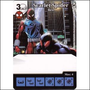 Marvel Dice Masters Amazing Spider-Man card 66 Scarlet Spider: Ben