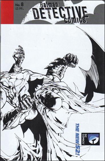 Detective Comics (2011) issue 8-D Wraparound 1:25 Black and White Cover