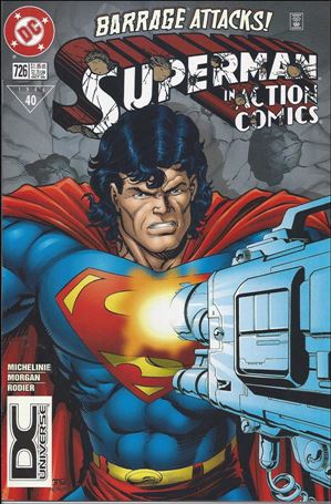 Action Comics (1938) issue 726-B DC Universe UPC (2nd Printing)