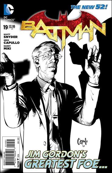 Batman (2011) issue 19-F Greg Capullo 1:100 Black & White Wraparound Cover