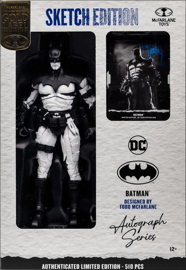 McFarlane DC Multiverse (Gold Label) issue NN 42-B Batman (Todd McFarlane Sketch (Autograph) 1/510