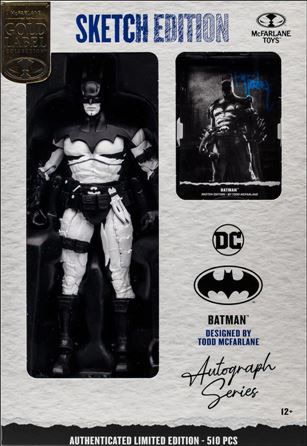 McFarlane DC Multiverse (Gold Label) issue NN 42-B Batman (Todd McFarlane Sketch (Autograph) 1/510