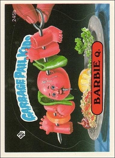 Garbage Pail Kids: Series 06 (Base Set) card 245b Barbie Q