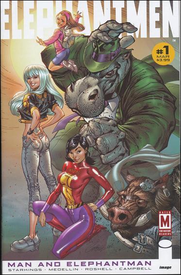 Elephantmen: Man and Elephantman issue 1-E J. Scott Campbell Retail Incentive Cover