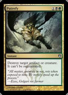 Magic the Gathering: Duel Decks: Izzet vs. Golgari (Base Set) card 71 Putrefy