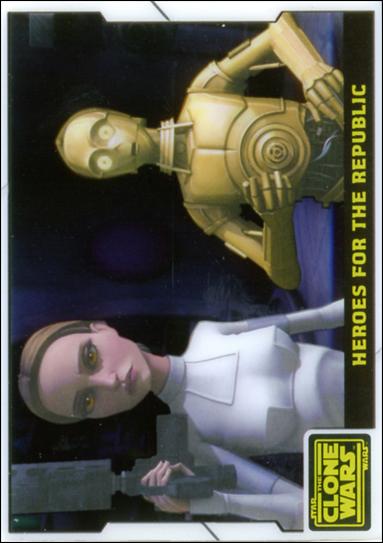Star Wars: The Clone Wars (Animation Cel Subset) card 6 Heroes For the Republic