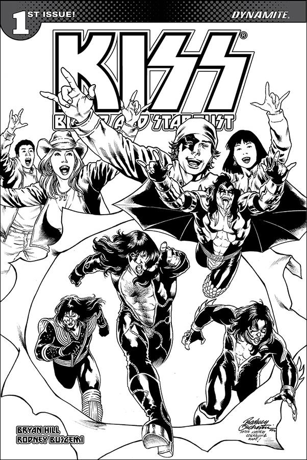 Kiss: Blood and Stardust issue 1-H Rodney Buchemi 1:10 Black & White Cover