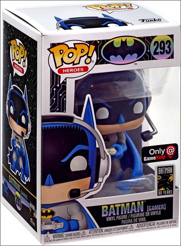 POP! Heroes figure 293 Batman (Gamer) GameStop Exclusive