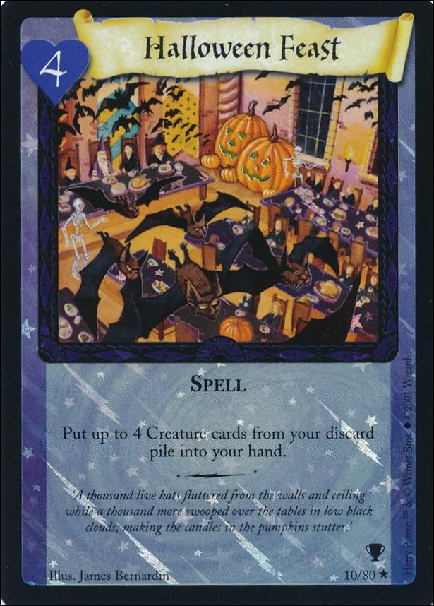 Harry Potter: Quidditch Cup (Base Set) card 10-B Halloween feast