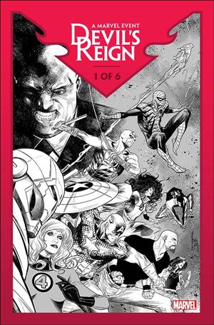 Devil's Reign (2022) issue 1-I Marco Checchetto B&W Cover (2nd Printing)