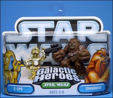 Star Wars: Galactic Heroes figure 1 C-3PO and Chewbacca