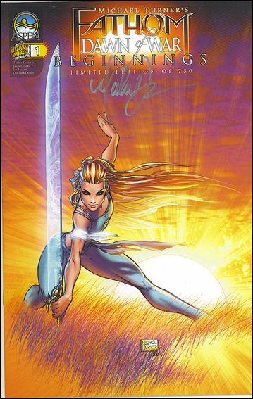 Fathom: Dawn of War Beginnings issue 1 Michael Turner Wizard Wordl Chicago Cover 1/750
