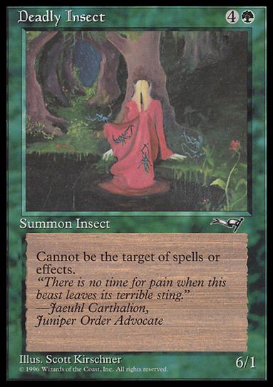 Magic the Gathering: Alliances (Base Set) card 86-B Deadly Insect