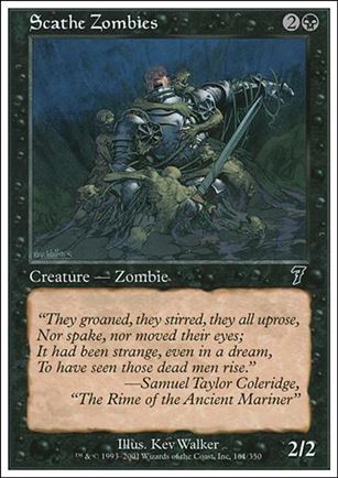 Magic the Gathering: 7th Edition (Base Set) card 161 Scathe Zombies