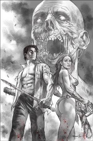 Die!namite Lives! issue 4-G Lucio Parrillo 1:7 Black & White Virgin Cover