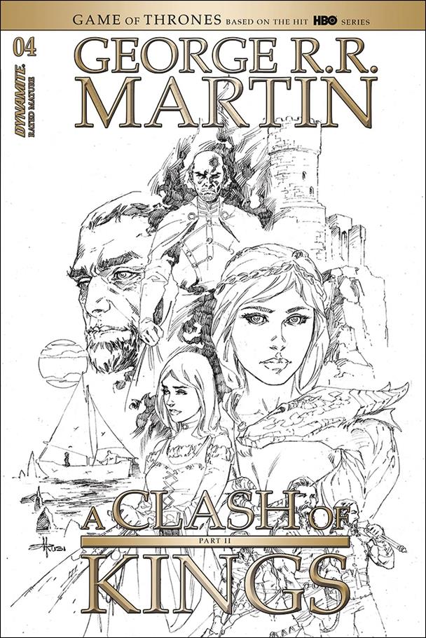 George R. R. Martin's A Clash of Kings (2020) issue 4-D Mel Rubi 1:20 Black & White Cover