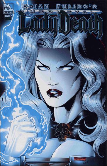Brian Pulido's Medieval Lady Death issue 2-E Platinum Foil Cover