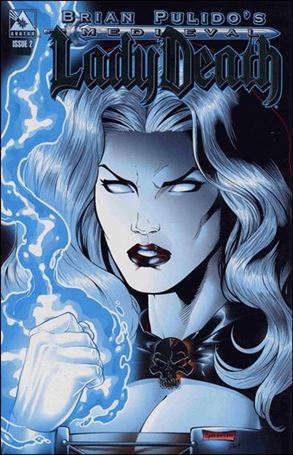 Brian Pulido's Medieval Lady Death issue 2-E Platinum Foil Cover