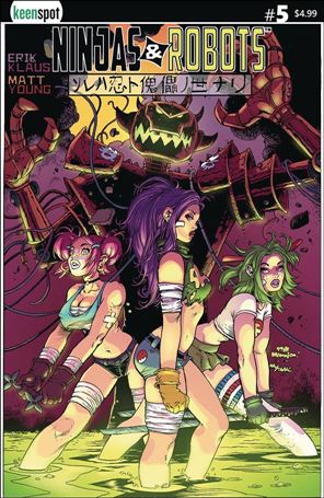 Ninjas and Robots issue 5-B Steve Mannion Cover