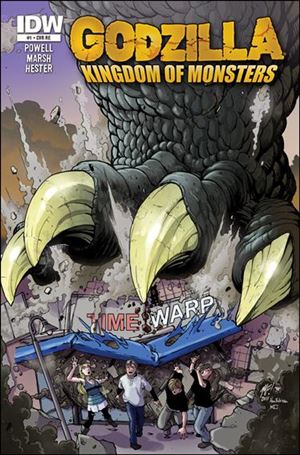 Godzilla: Kingdom of Monsters issue 1-PV Time Warp Cover 1/500