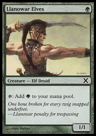 Magic the Gathering: 10th Edition (Base Set) card 274 Llanowar Elves