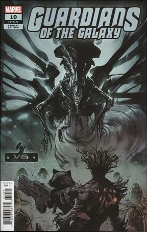 Guardians of the Galaxy (2020) issue 10-B Pepe Larraz Marvel vs Alien Cover