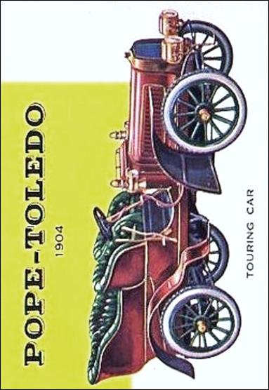World on Wheels (Base Set) card 153 Pope Toledo Touring Car 1904
