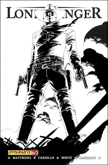 Lone Ranger (2006) issue 5-B Black and White Cover