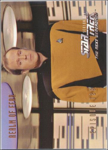 Star Trek: The Next Generation - The Episode Collection Season Six (Base Set) card 541 Realm of Fear, Episode 128A