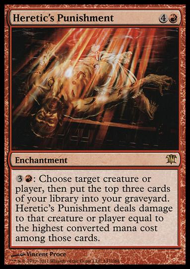 Magic the Gathering: Innistrad (Base Set) card 147 Heretic's Punishment