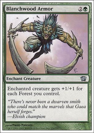 Magic the Gathering: 8th Edition (Base Set) card 234 Blanchwood Armor