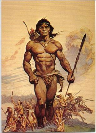 Frazetta II: The Legend Continues  (Base Set) card 5 Tarzan and the Ant Men