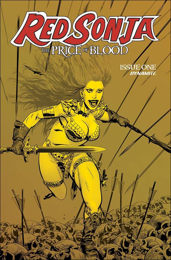 Red Sonja: Price of Blood issue 1-J Michael Golden 1:21 Gold Tint Cover
