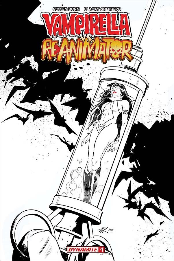 Vampirella vs Reanimator issue 1-F Nik Virella 1:15 Black & White Cover