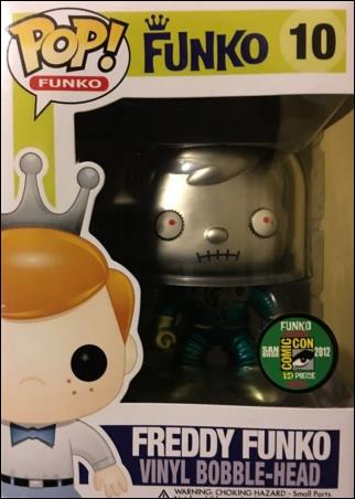 Pop! Funko - Freddy Funko figure '10'-B Freddy Funko (Mars Attacks) Metallic  SDCC 1/12