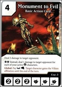 DC Comics Dice Masters War of Light card 29 Monument of Evil: Basic Action Card