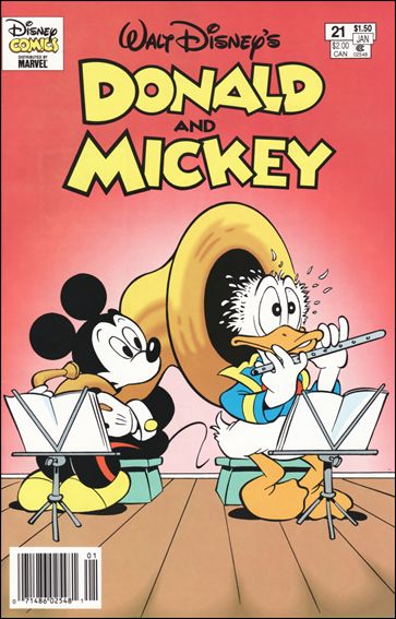 Walt Disney's Donald and Mickey issue 21-B Marvel Cover