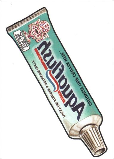 Wacky Packages All-New: Series 1 (Tattoo Subset) card 6 Aquaflush