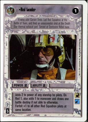 Star Wars: Premiere Unlimited (Base Set) card 195 Red Leader