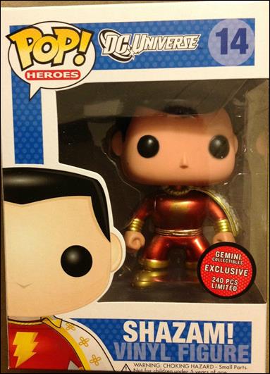 POP! Heroes figure 14-B SHAZAM! (Metallic) 1/240