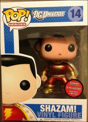 POP! Heroes figure 14-B SHAZAM! (Metallic) 1/240