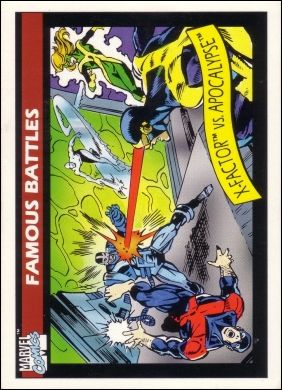 Marvel Universe: Series 1 (Base Set) card 117 X-Factor vs Apocalypse