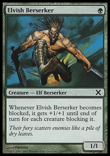 Magic the Gathering: 10th Edition (Base Set) card 260 Elvish Berserker