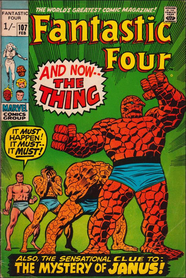 Fantastic Four (1961) issue 107-B UK Price Cover