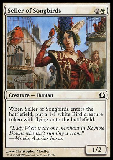Magic the Gathering: Return to Ravnica (Base Set) card 22 Seller of Songbirds
