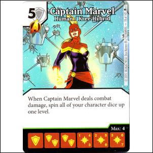 Marvel Dice Masters Age of Ultron  card 78 Captain Marvel: Human/Kree Hybrid
