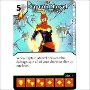 Marvel Dice Masters Age of Ultron  card 78 Captain Marvel: Human/Kree Hybrid