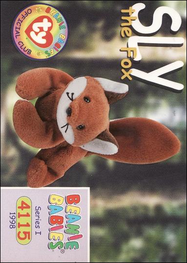 Beanie Babies Series 1 (Base Set) card 117 Sly the Fox